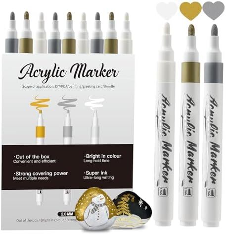 Acrylic Paint Pen, Set of 9