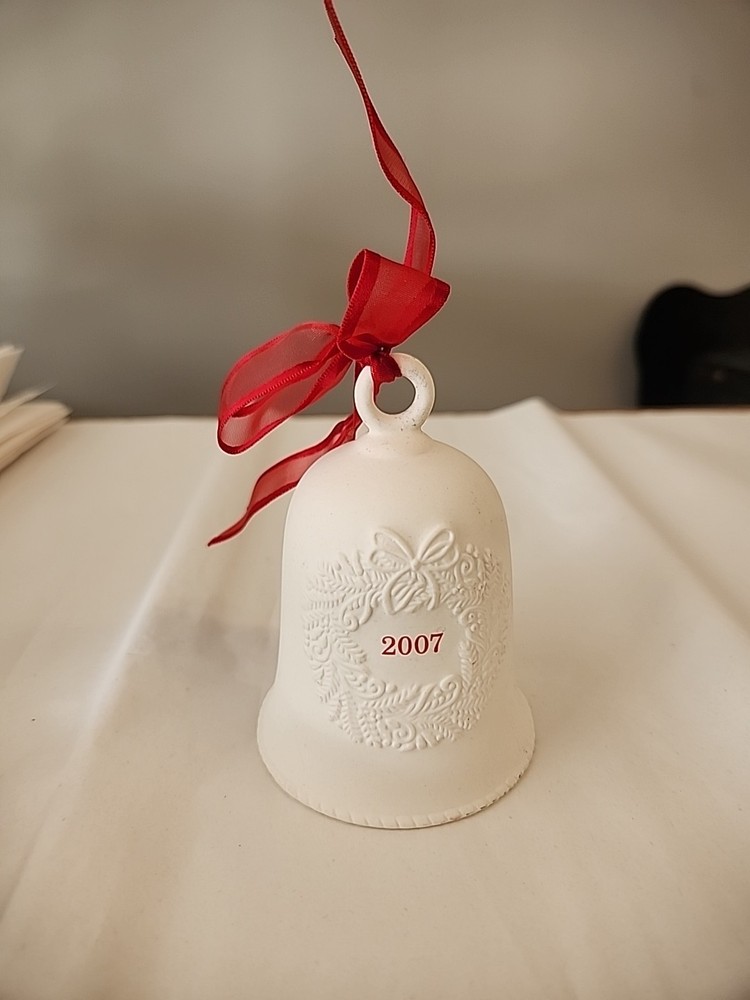 Hallmark Porcelain China Dated Bell Ornament  Collectible Bell - 2007