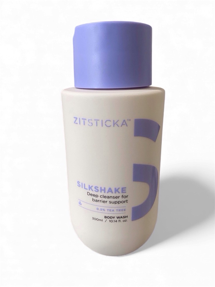 ZitSticka SILKSHAKE Body Wash Probiotic Acne Cleanser Backne Exfoliating 300ml