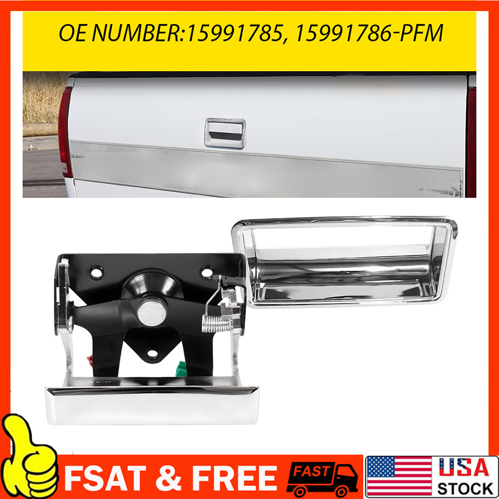 Tailgate Handle & Bezel for Chevrolet Silverado C/K 1500 2500 3500 Pickup Truck