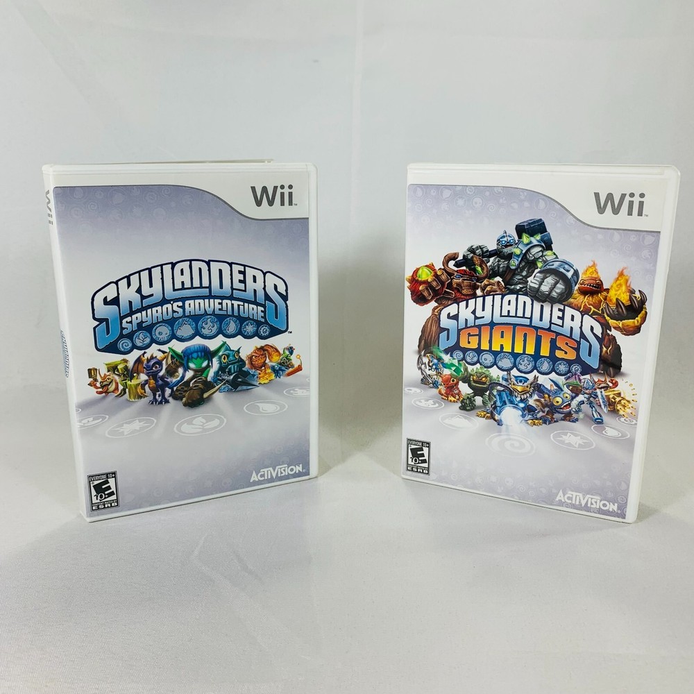 Used Nintendo Wii Skylanders Giants and Spyro's Adventure Bundle Untested