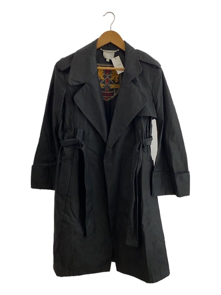 Celine Trench Coat/36/Cotton/Gray/28B00/2144/Embroidered Logo 4577