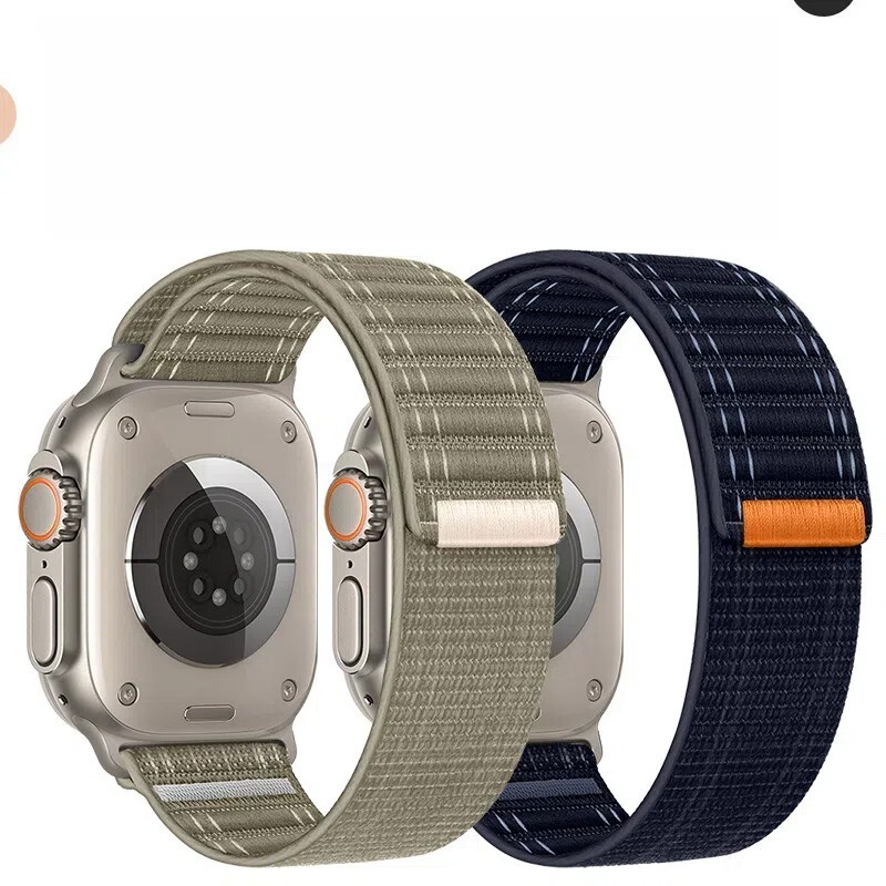 New wave pattern nylon strap for Apple Watch 10 9 8 SE Ultra 2 42/44/45/46/49mm