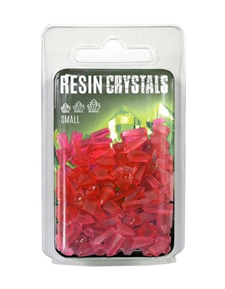 Clear Red Resin Crystals 100pcs for Diorama & Miniature Crafting