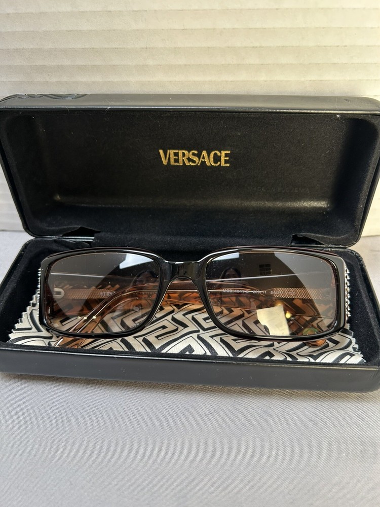 Versace VE 4041B Sunglasses | Black w/ Caramel