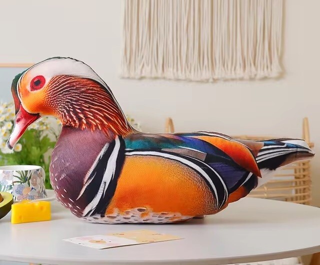 Mandarin Duck Printed Pillow 15