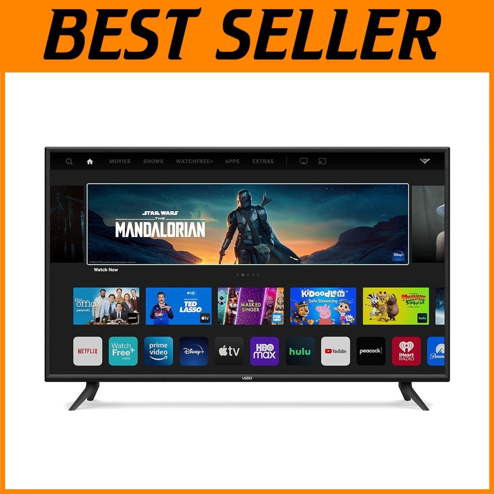 Refurbished 43-Inch 4K HDR Smart TV with AirPlay and Gaming Mode for Immersive Entertainment