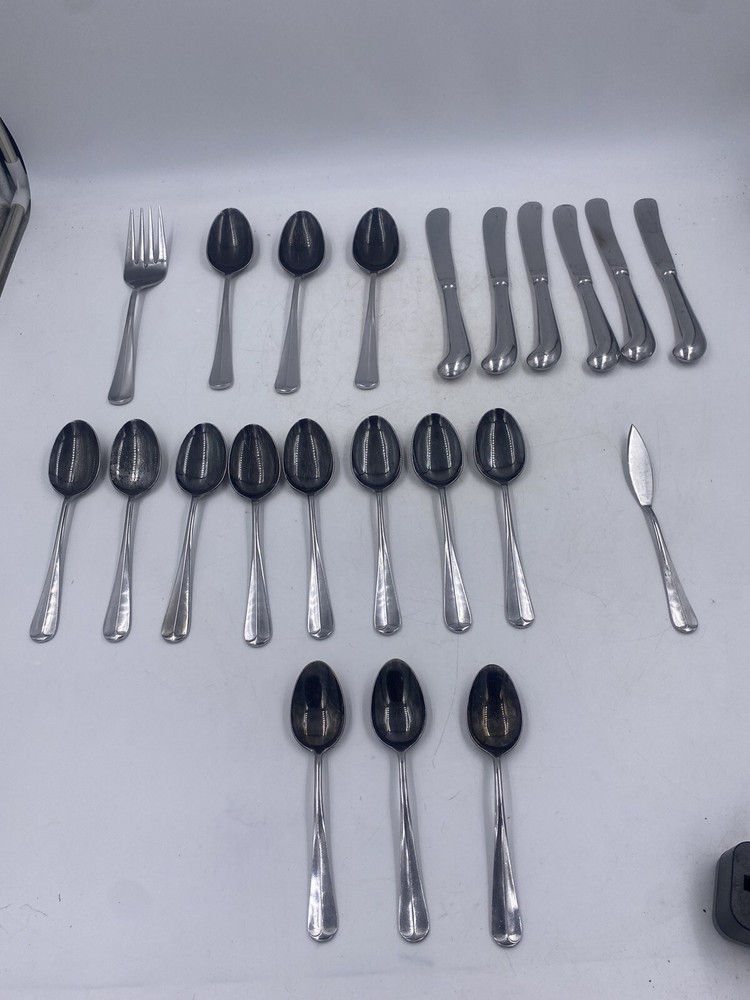 Lot of Vintage Japan Northland Stainless Silverware 22 Mixed Pieces SCUFFED READ