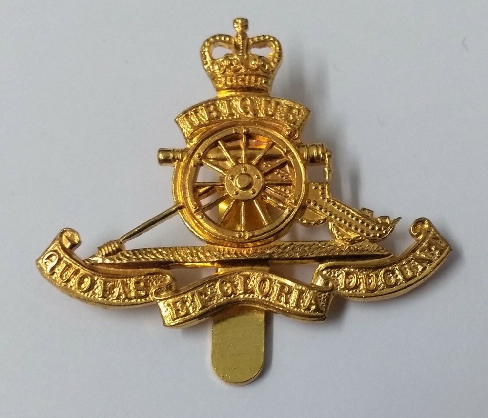 Genuine British Army Issue Royal Artillery R.A Insignia Miniature Badge GIM 6