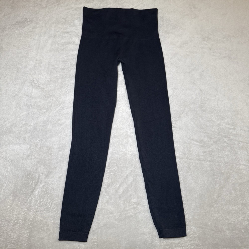 Spanx Women’s Look At Me Now Seamless Leggings Black Crop Size M Compression