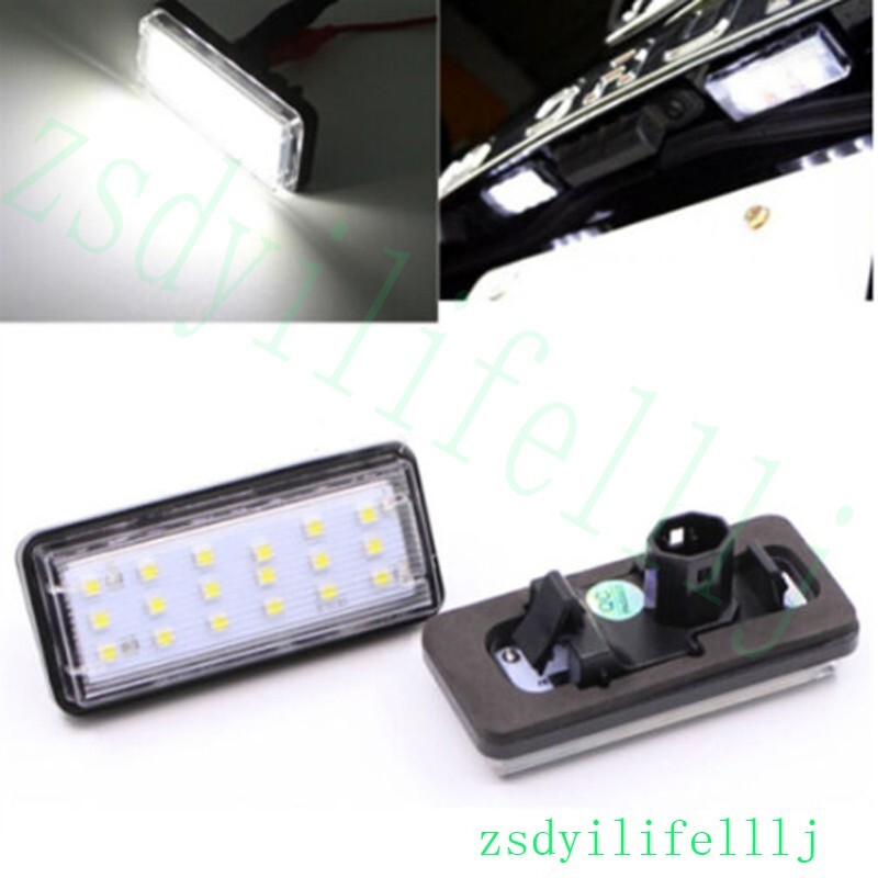 2x For Toyota Crown 2015-2019 Rear Trunk License Plate Lamp Led White Covers a1