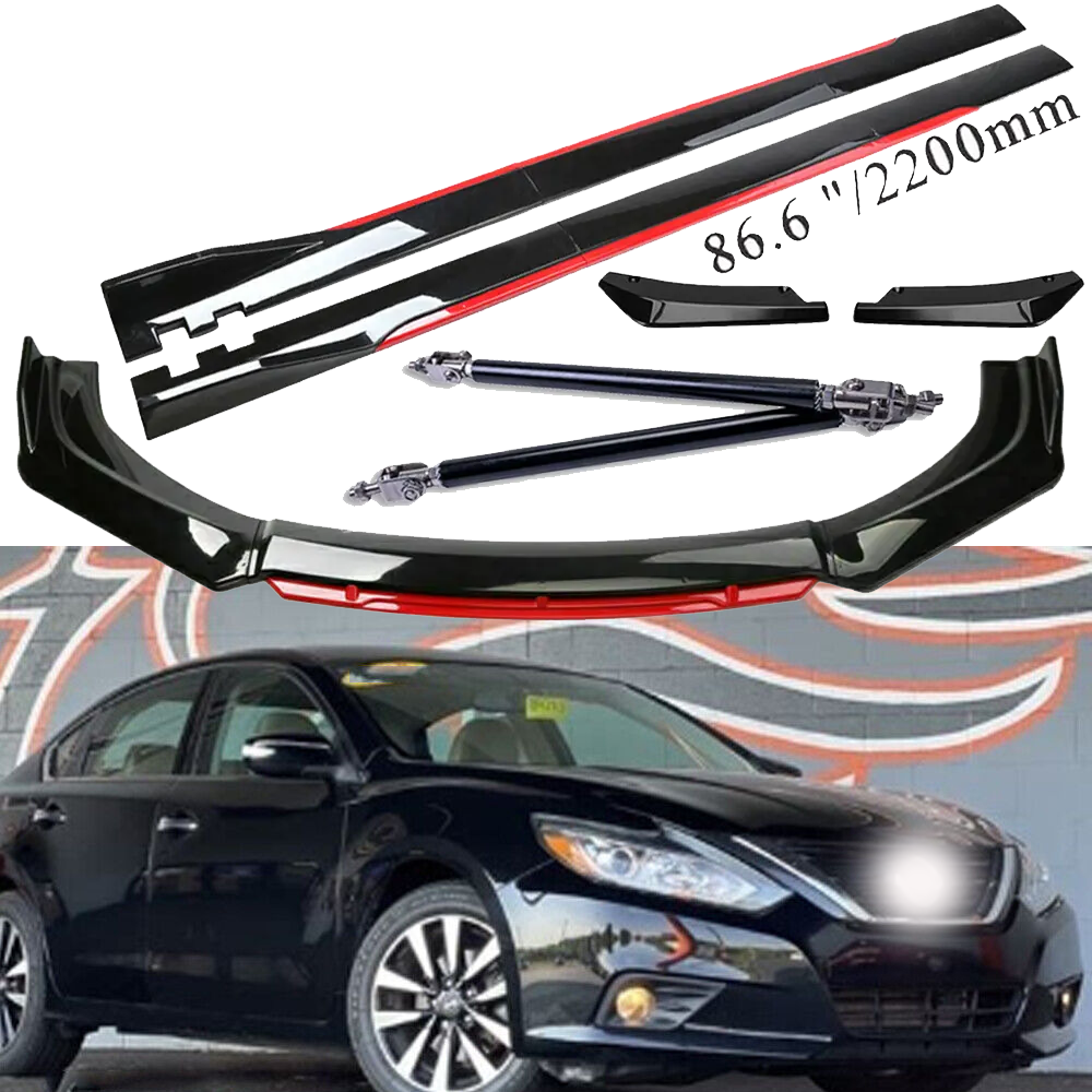 Nissan Altima Front Bumper Lip Spoiler & Side Skirt Body Kit