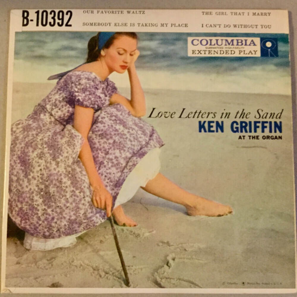 Ken Griffin Love Letters In The Sand Vol 2 7in EP Organ Music