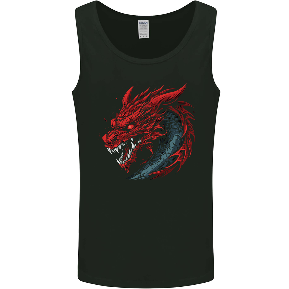 Extreme Dragon Head Mens Vest Tank Top