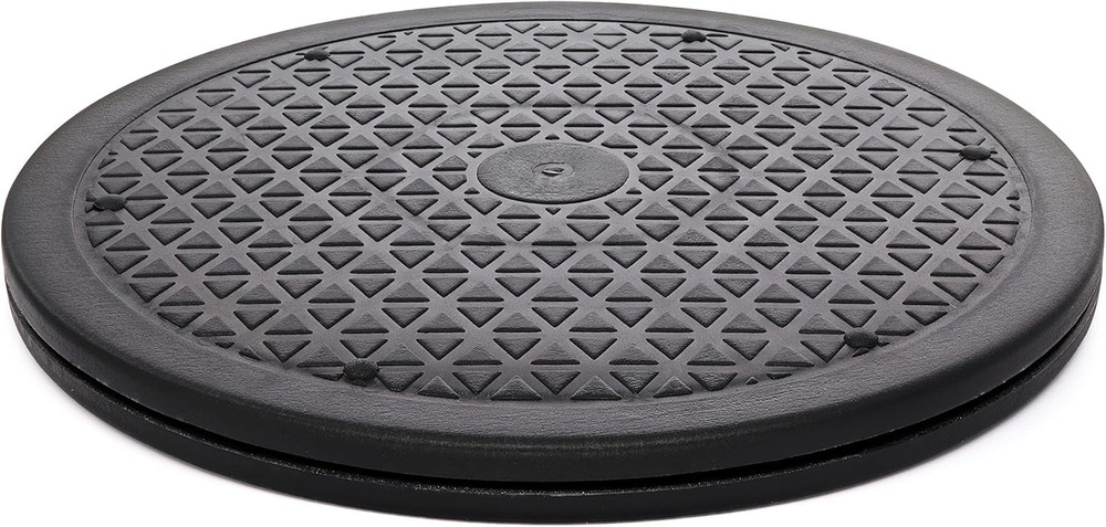 Non-Skid 10-Inch Black Lazy Susan Turntable Organizer