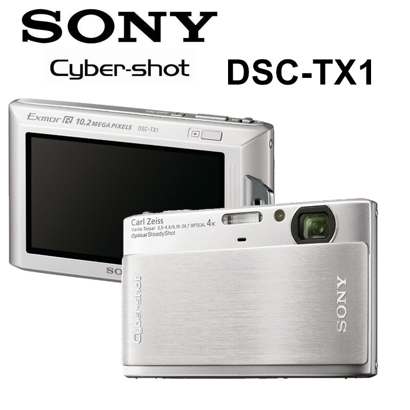 Sony Cyber Shot DSC-TX1 10.2MP 4x Optical Zoom Digital Camera SILVERY