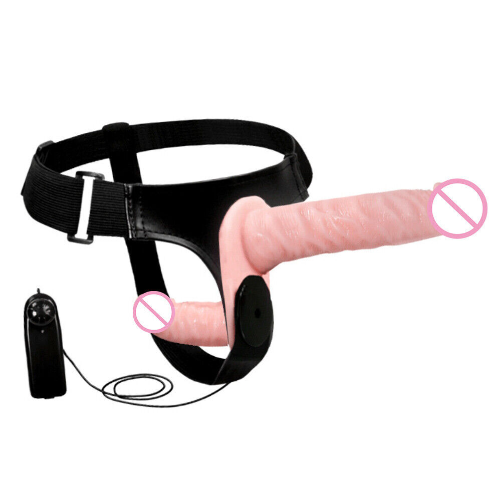 Double Strap-On Vibrator Harness for G-Spot Stimulation Lesbian Couples Sex Toy-image