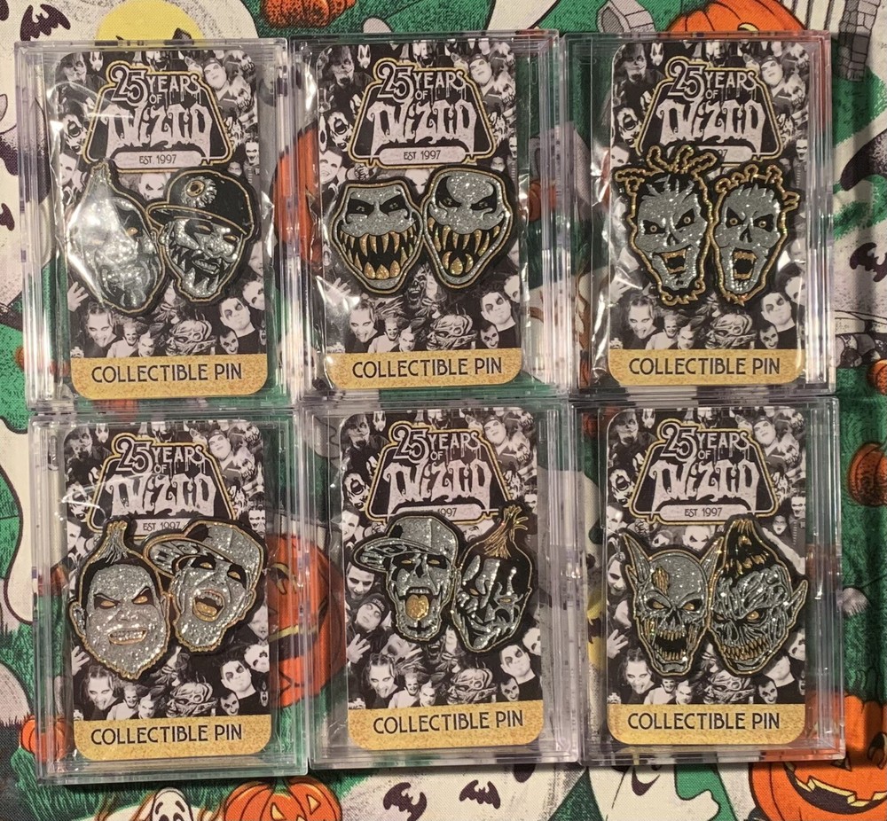 25 Years Of Twiztid Hat Pin SET of 12 MNE
