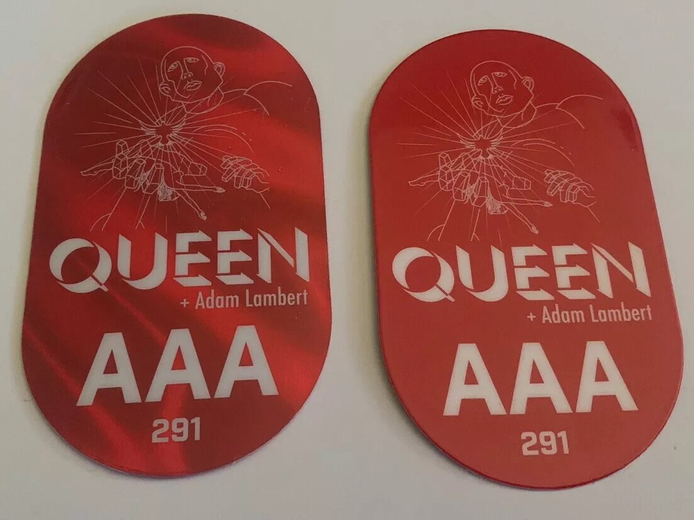 Queen + Adam Lambert 2013 All Areas Concert Backstage Pass Laminate