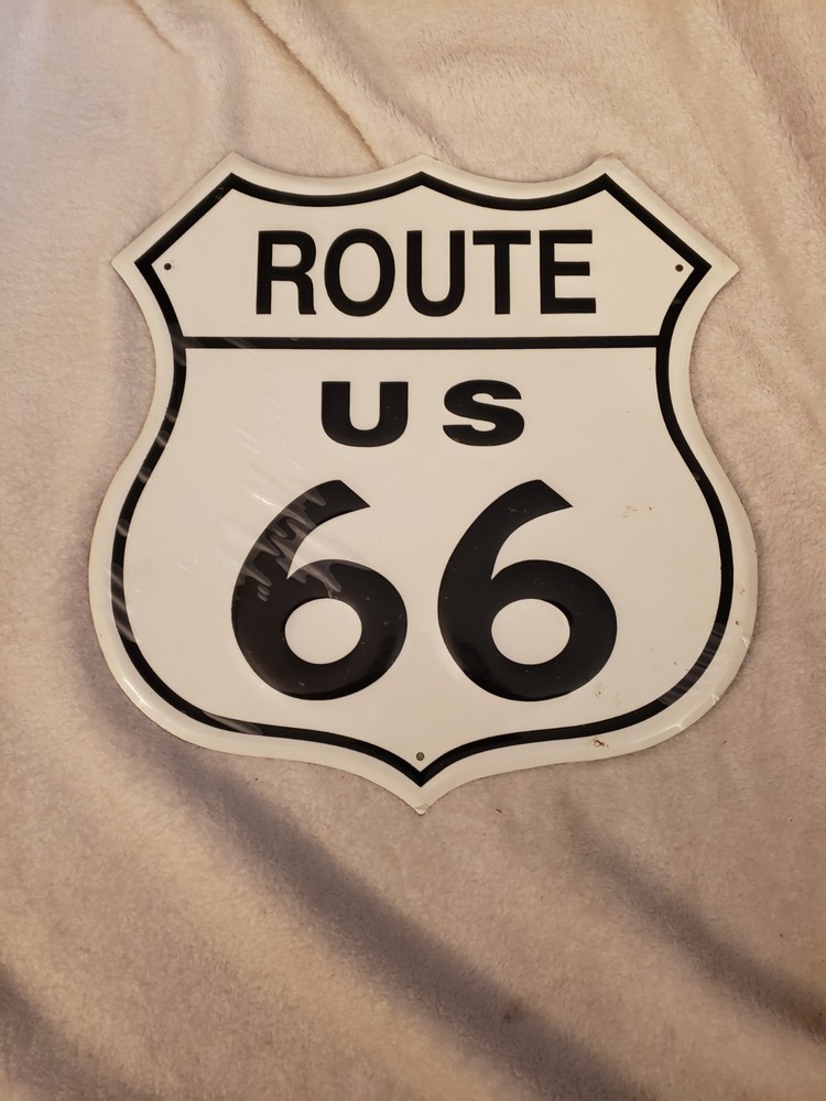 Vintage Metal US Route 66 Road Sign 11