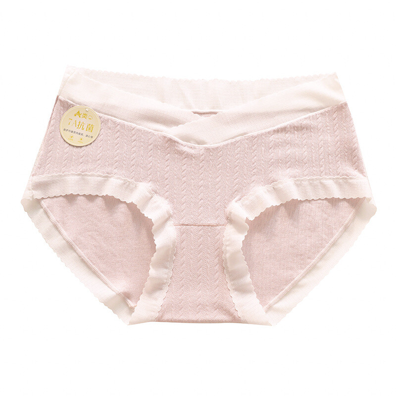 Anti-bacterial crotch breathable low waist support late pregnancy #X