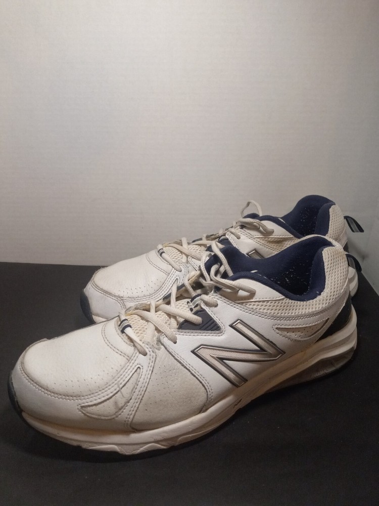 New Balance 857 V2 Cross Trainer Wide Shoes White/Navy Men's Size 12.5 D US
