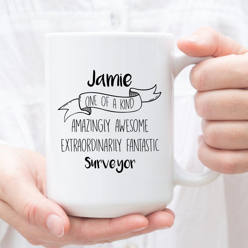 Personalized Coffee Mug For Surveyor Custom Gifts For Surveyor Perfect Christmas