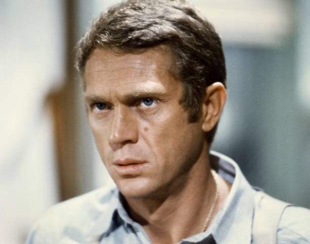Steve McQueen close up in the 1968 Peter yates thriller Bullitt Old Photo
