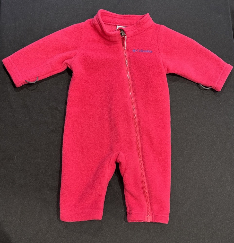 Columbia Baby girl infant Fleece Bunting Snowsuit Bodysuit Interchange 0-3 Month