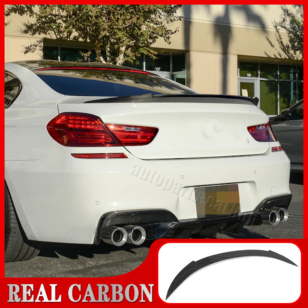 FOR 2012-2019 BMW F13 F06 640i 650i M6 Gran Coupe REAL CARBON TRUNK SPOILER WING