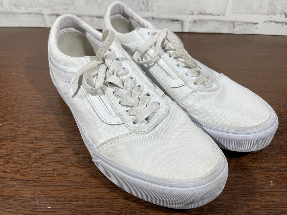 Vans Old Skool OTW Mens Size 9 Shoes  White Low Top Casual Skater Sneakers