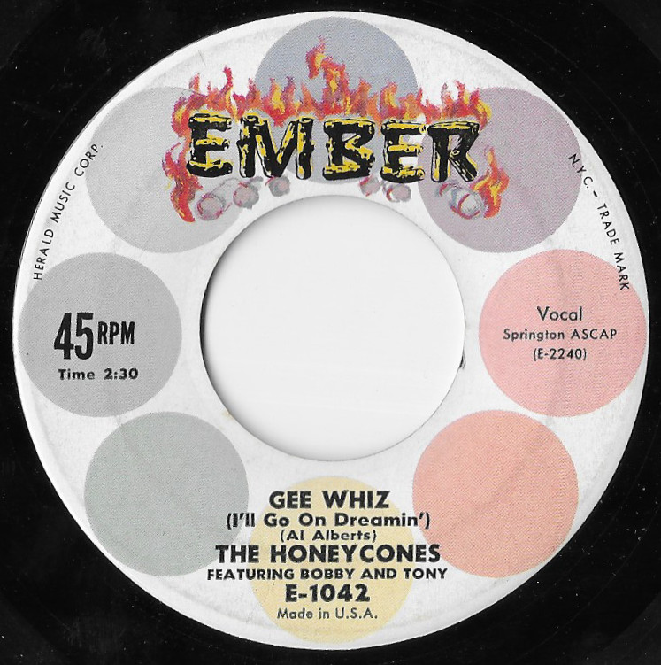 The Honeycones Gee Whiz Rare Ember Records Doo Wop Rockabilly Teen VG++ 45