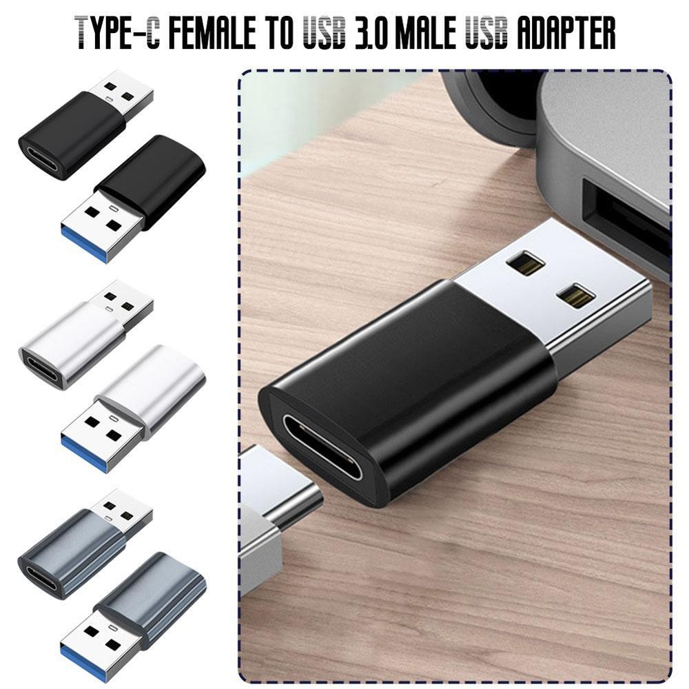 USB Type C Female to USB 3.0 Male Adapter Converter 15 iPhone Charger N4J3