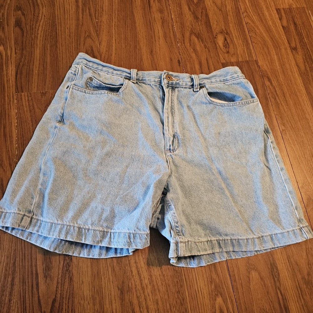 Liz Claiborne Denim Blue Jean Shorts Women's Sz 14 Classic Fit Preppy Y2k