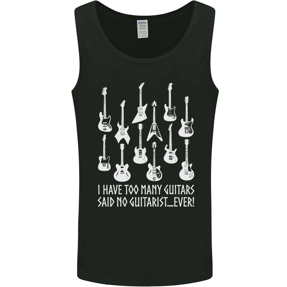 Too Many Guitars Said No Guitarist Mens Vest Tank Top