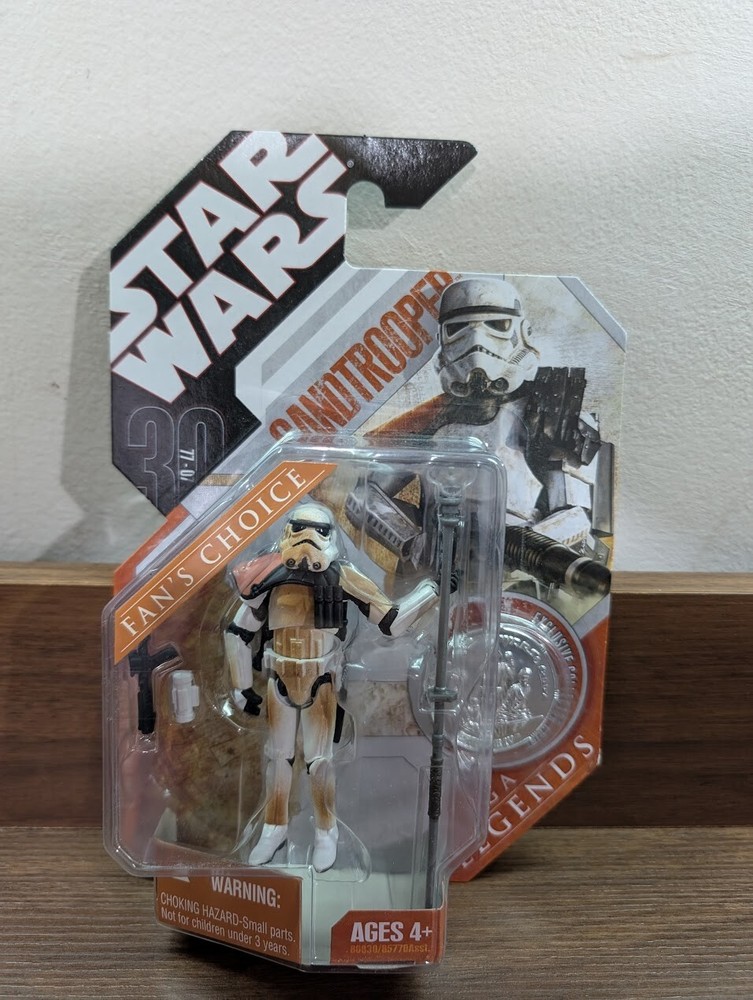 Hasbro 2007 Star Wars Saga Legends Sand Trooper 30Th Anniversary Coin Figure