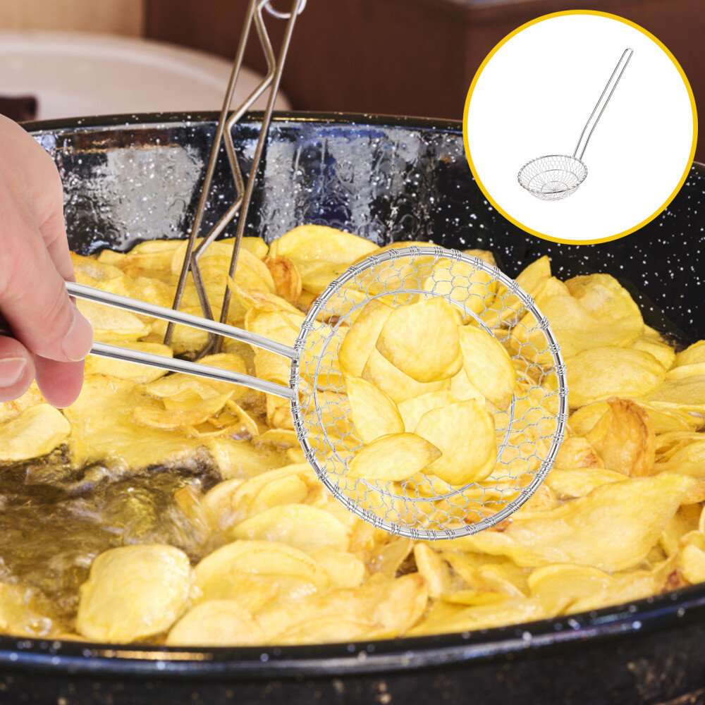 Stainless Steel Frying Strainer Silverware Strainers Fine Mesh