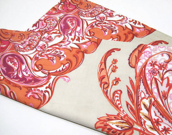 Pottery Barn Blush Pink Printed Olympia Paisley Sofa Toss Pillow Cover 24