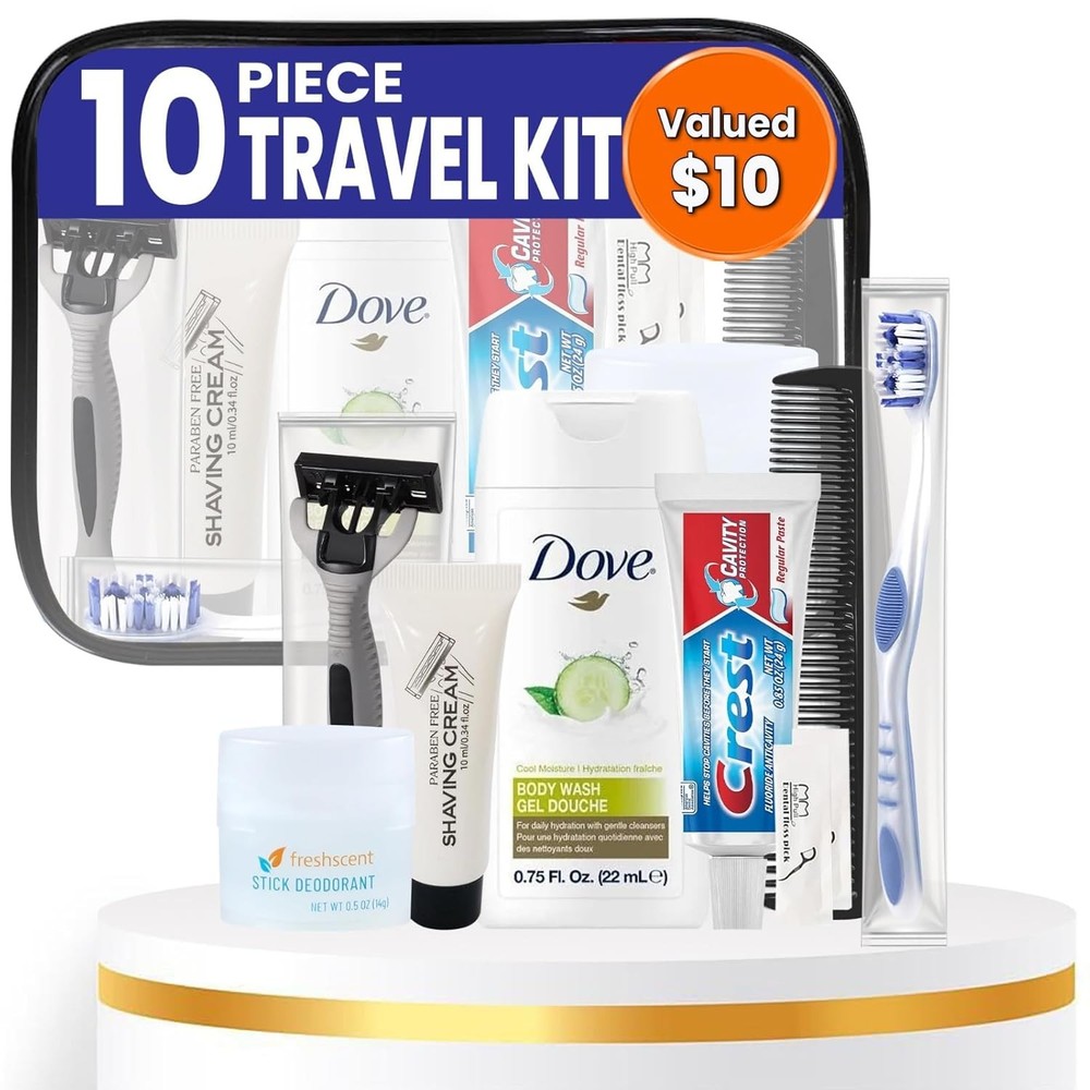 Travel hygiene essentials toiletry kit