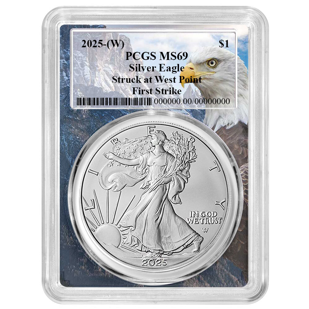 Presale - 2025 (W) $1 1-oz American Silver Eagle PCGS MS69 FS Eagle Frame-image