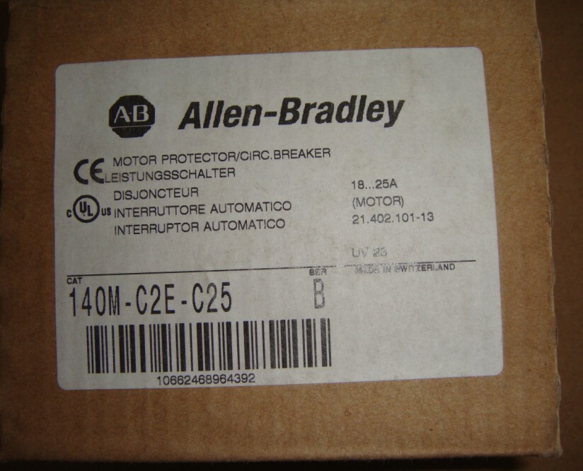 140MC2EC25 Allen Bradley 140M-C2E-C25 Motor Protector Circuit Breaker In Box