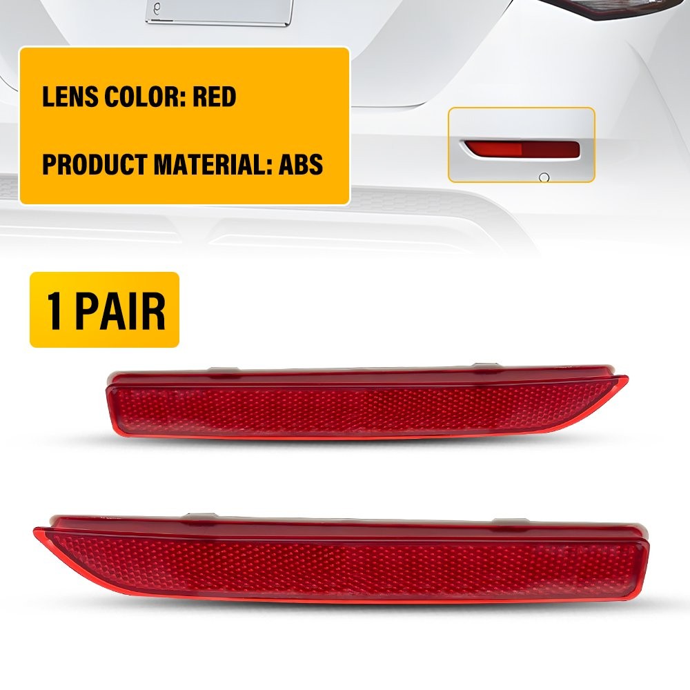 2X Tail Light Rear Bumper Reflector Reflex Lamp For 2015-2022 Nissan Murano EPU