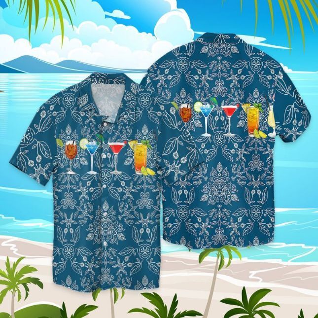 Cocktail Summer 3D HAWAII SHIRT All Over Print Best Price Mother Day Gift-image