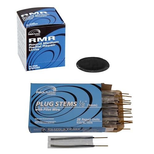 45pcs Plug and Patch Kit, Heavy Duty Tire Repair for Car, Truck, SUV, ATV