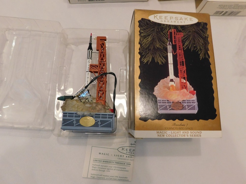 Hallmark Keepsake Freedom 7 Journeys Space 1996 Magic Christmas Ornament Rocket
