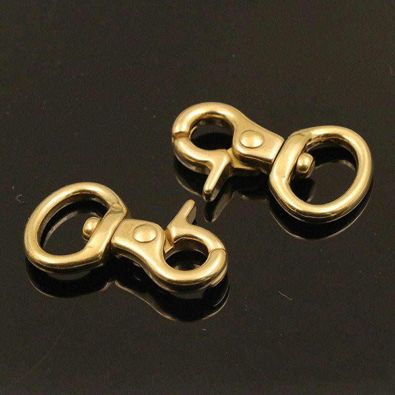 2pcs Scissor Claw Swivel Trigger Clip Snap Hook Lobster Clasp Key Ring Findings