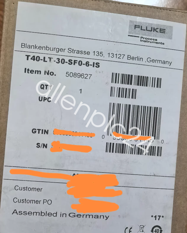 T40-LT-30-SF0-6-IS Infrared Temperature Measurement Discussion: New FedExor DHL