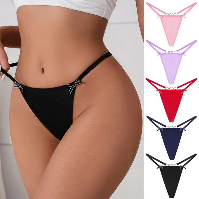 5 Pack Lot Sexy Womens Panties G string Thong High Cut Bikini Lingerie Underwear