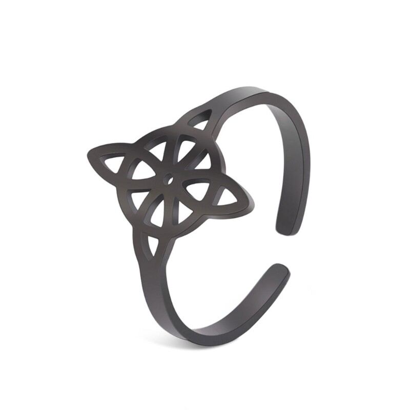 Openworked Celtic Knot Adjustable Open Amulet Jewelry for Women