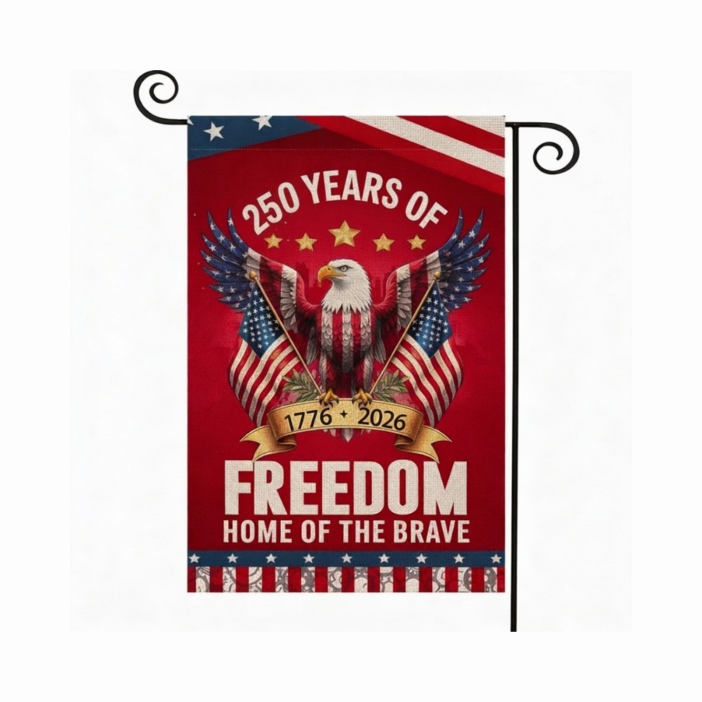 PromoPatriot USA 250th Anniversary Garden Flag 12x18 inch- 200D Nylon Freedom